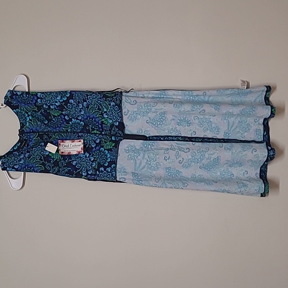 Talbots Blue and Green Floral Dress - Picture 6 of 12